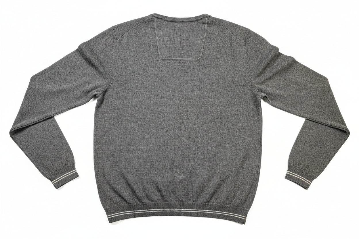 Hugo Boss Bargritte-B Round Neck Knitted Jumper Grey (Pre Loved)