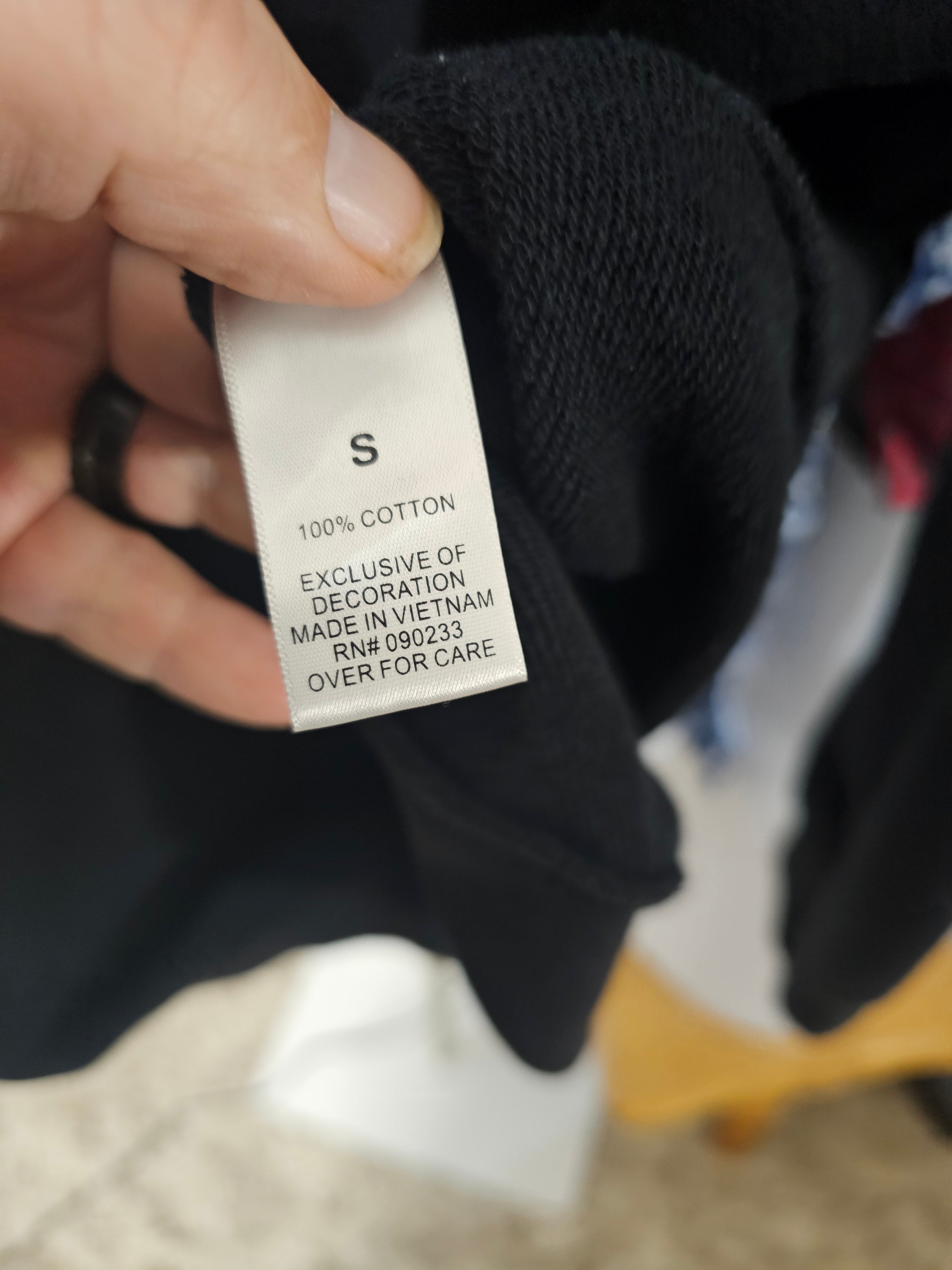 Essentials  Black Hoodie (Pre Loved) Size Small