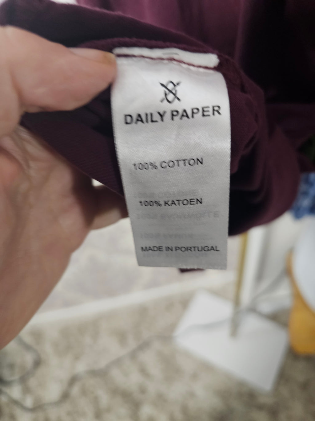 Off White Mens White Tshirt - Product of Ghana Daily Paper - Pre Loved