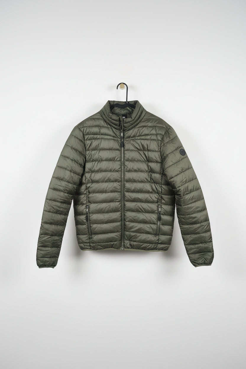 Threadbare Mens khaki Puffer Bomber size Large  (Pre Loved)