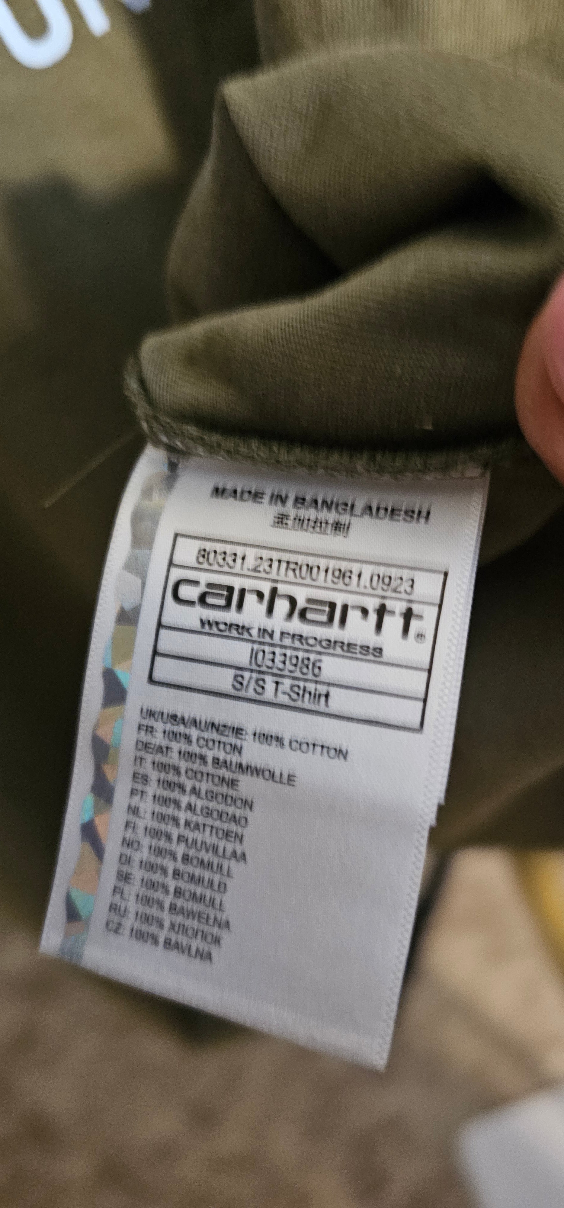 Carhartt  t-shirt  Size Small