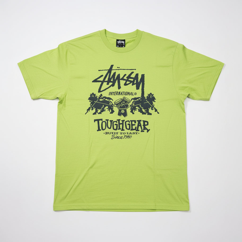 Stussy Tough Gear International Tee Green  size S  with Tags