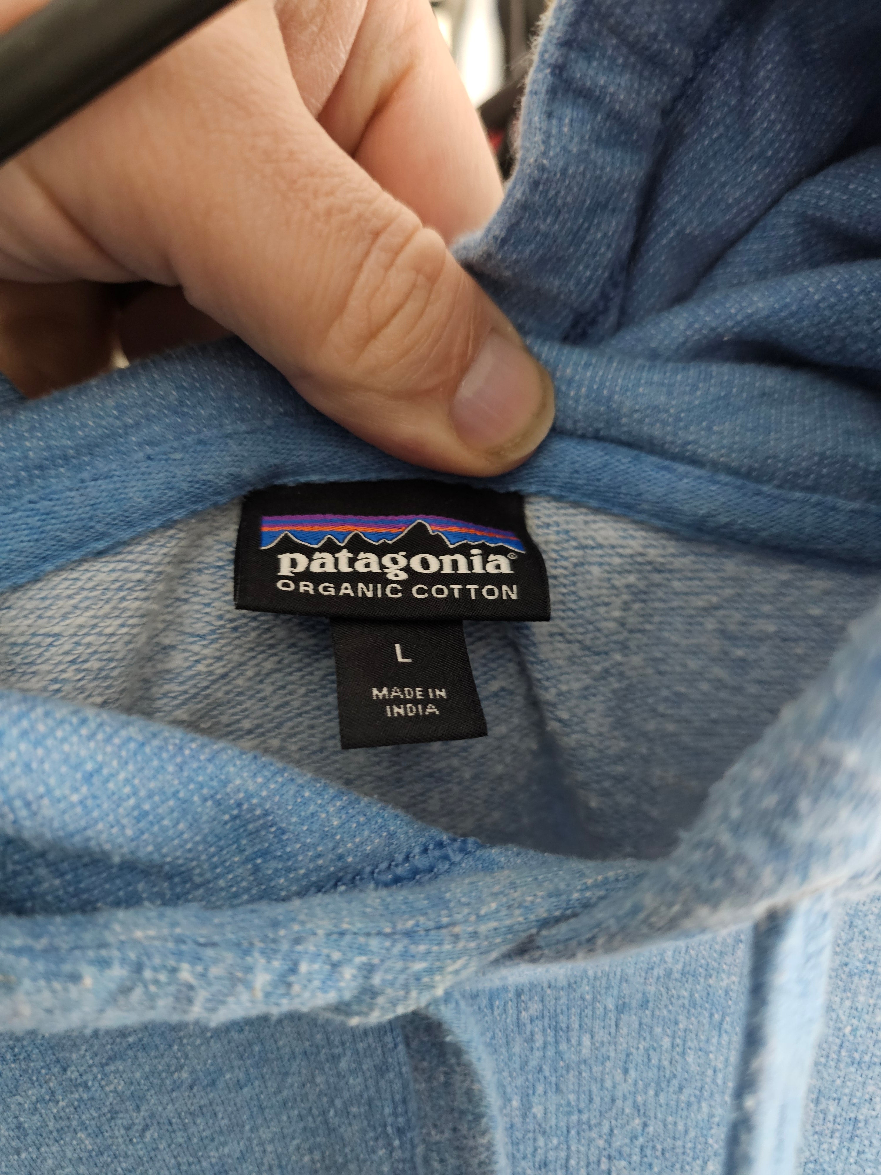 Patagonia Blue Hoodie Size Large Pre-loved