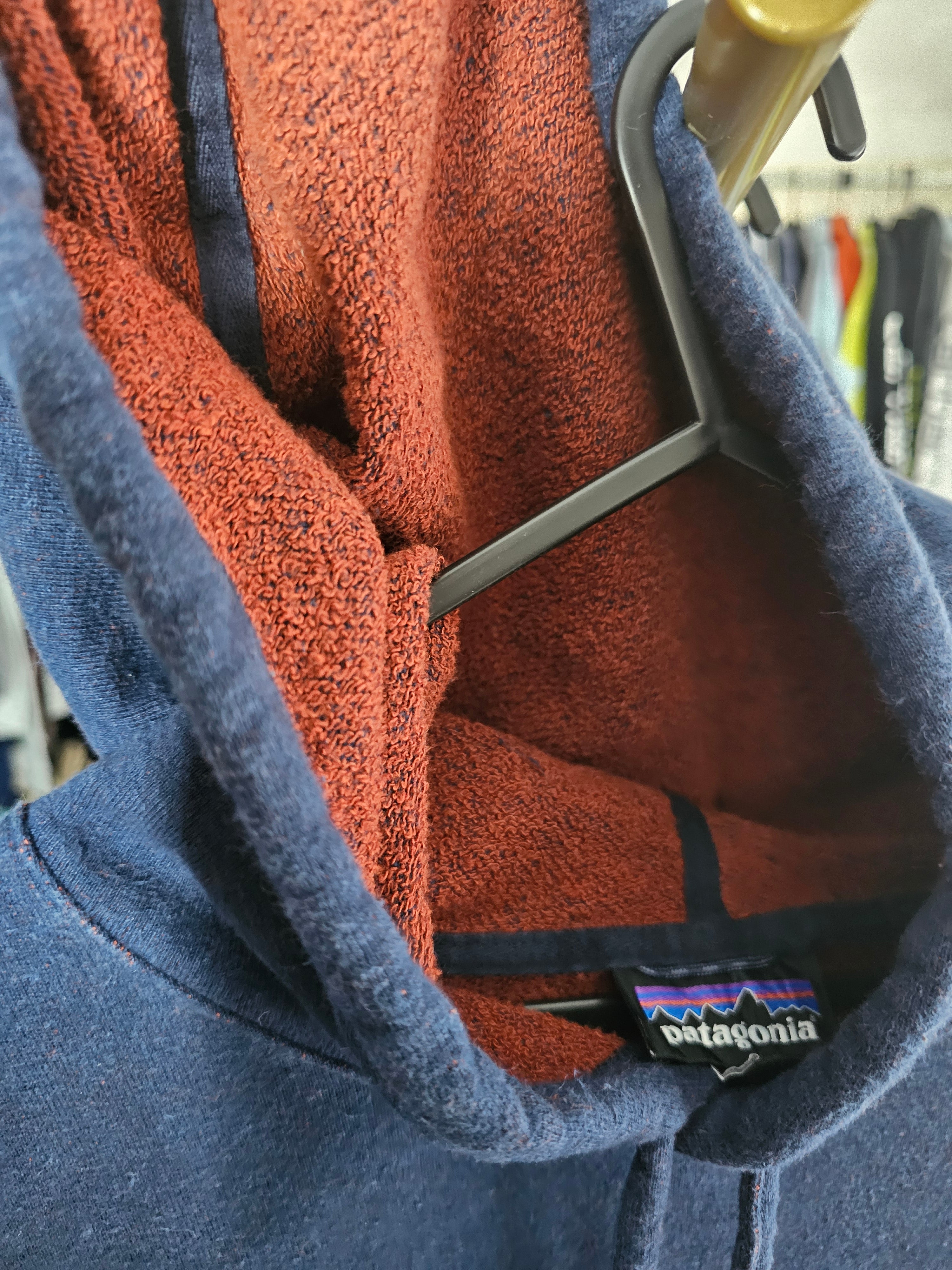 Patagonia Navy Blue Hoodie  Size Large (Preloved)