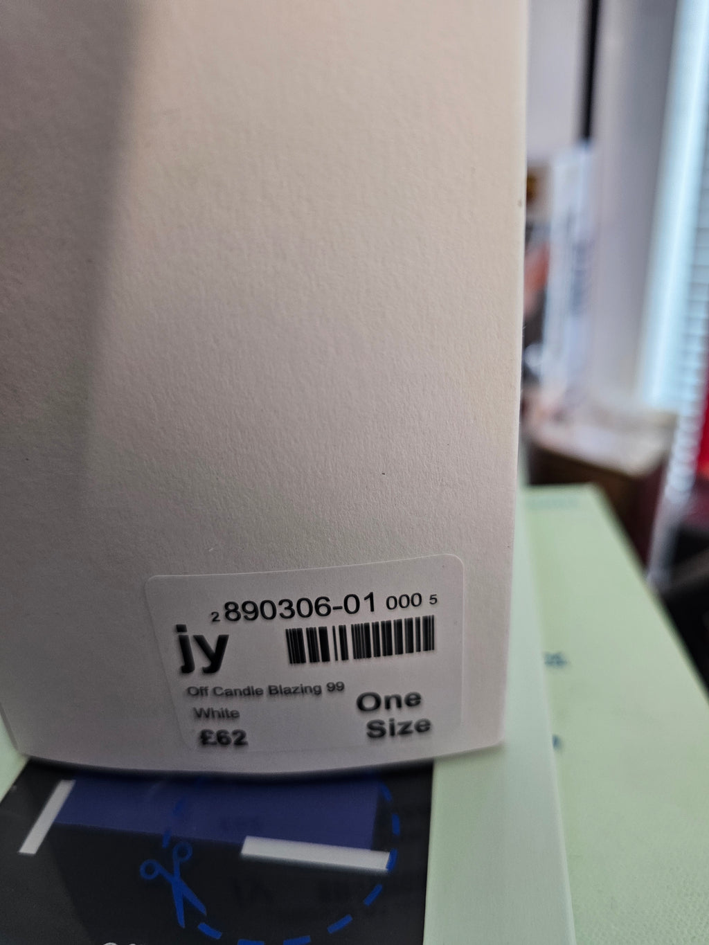 Off-White Candle,  Blazing Wood
