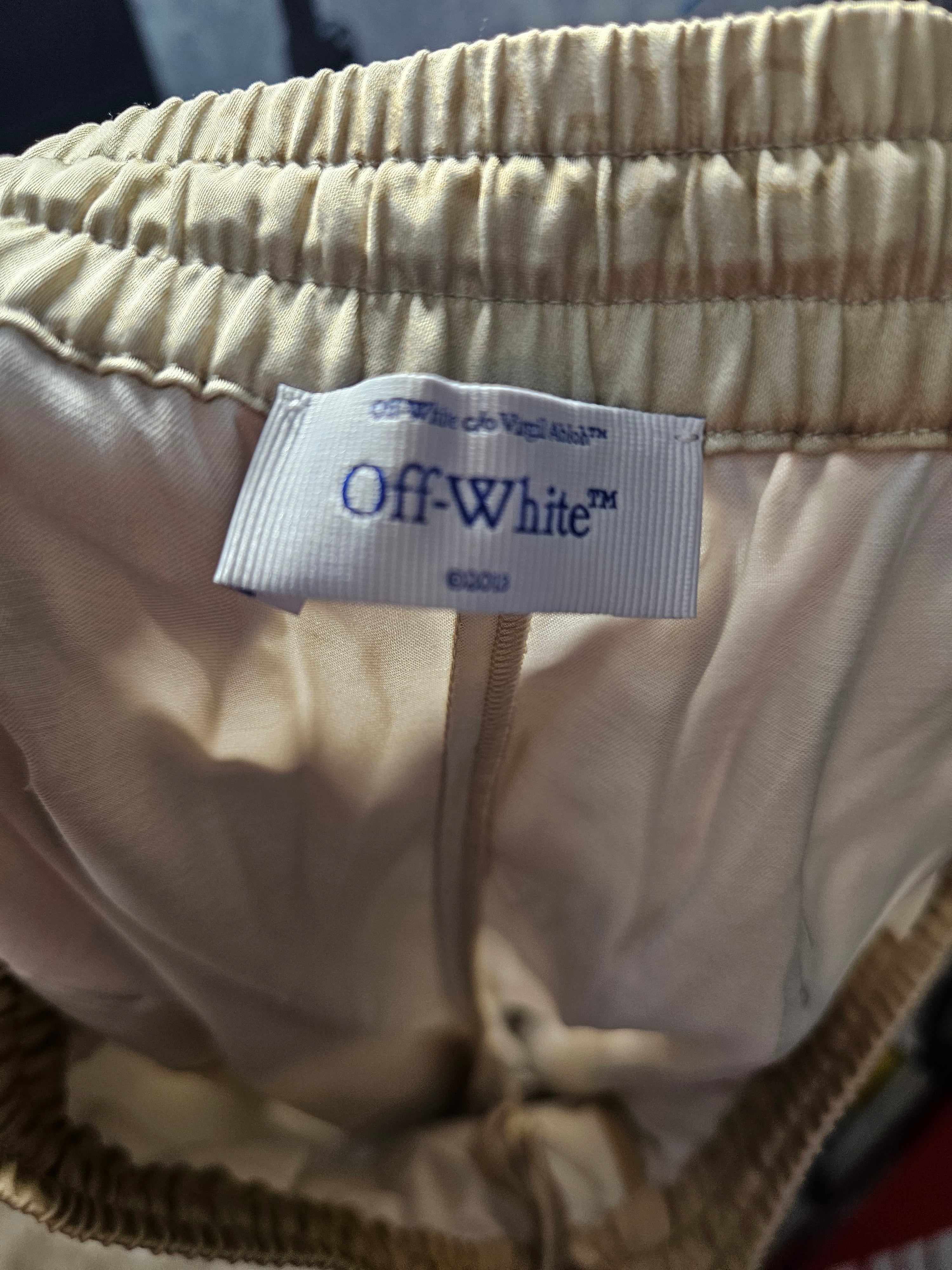 Off White Men's Closed Cuff Fleece Joggers Size S/M