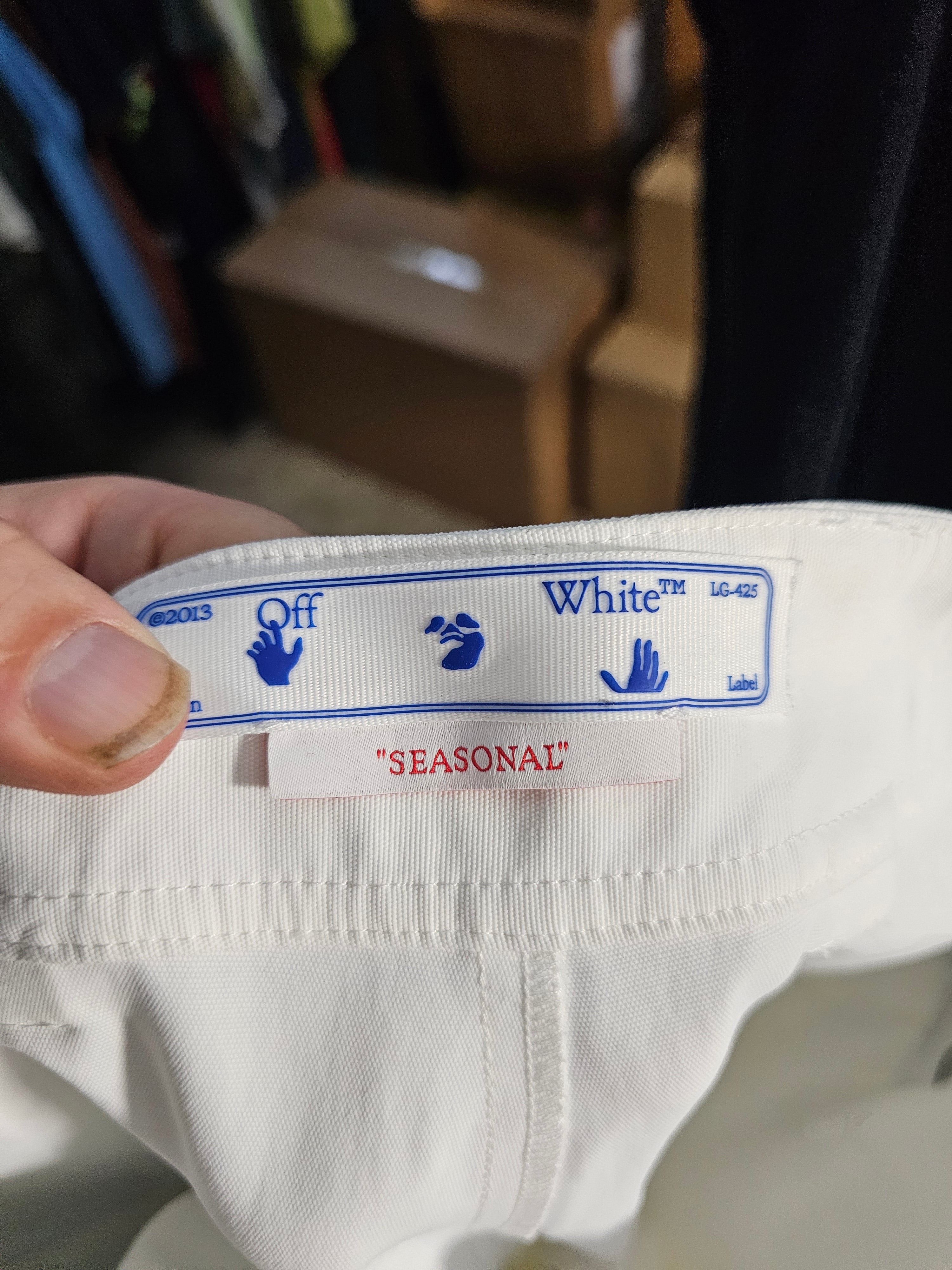 Off White Men's Crpntr Cotton Cargo Trouser  Size L