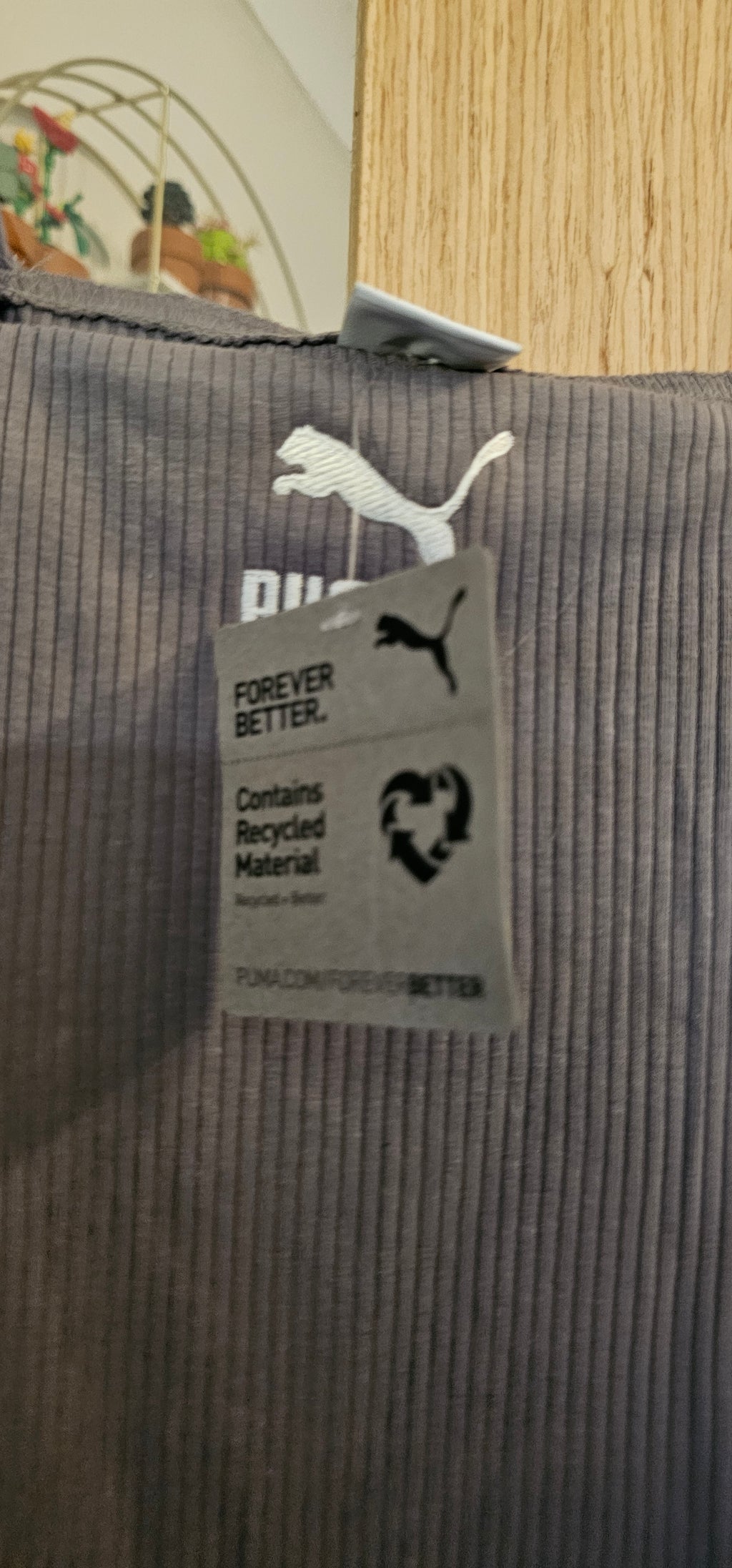 Puma Womens Grey Ribbed Unitard Shorts size XS BNWT
