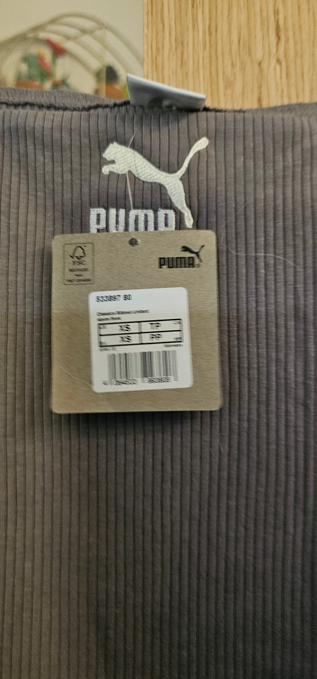 Puma Womens Grey Ribbed Unitard Shorts size XS BNWT