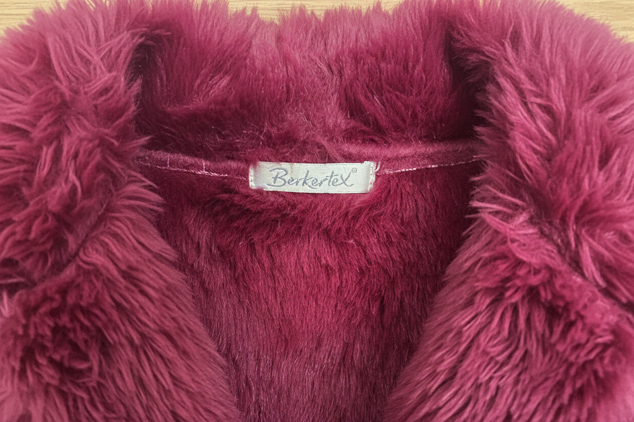 woman's Preowned Berkertex size 16 faux sheepskin Gillet