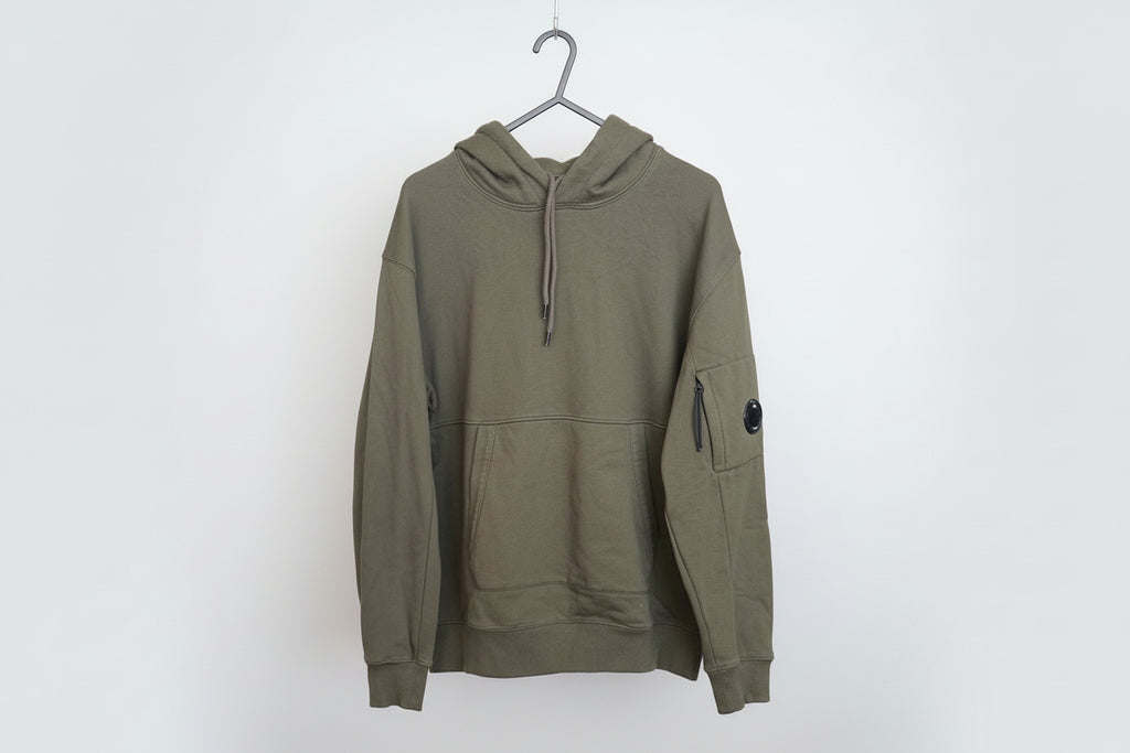 C.P.Company Lens Hooded Sweatshirt - Khaki BNWOT