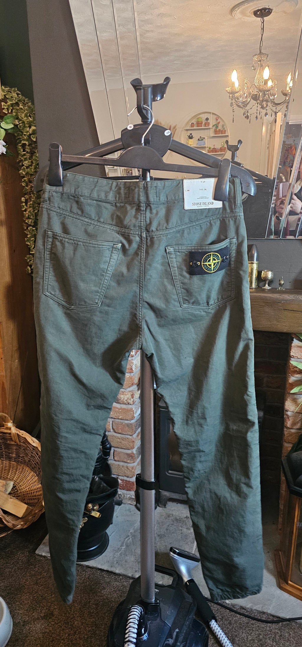 Stone Island Khaki Trousers Size 29 Waist  (BNWT )RRP £355