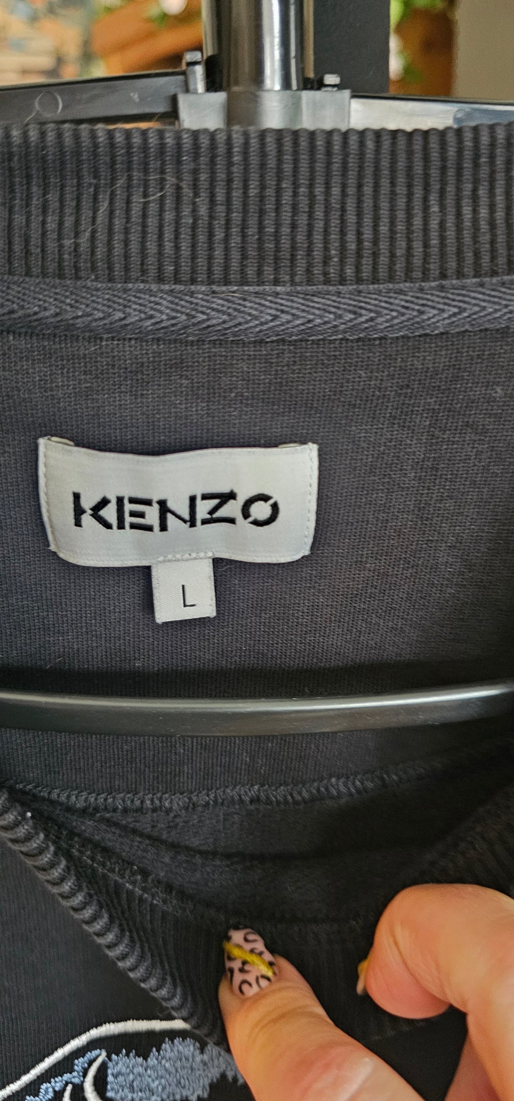 Kenzo Mens Embroidered Sweatshirt Size Large (Preowned)