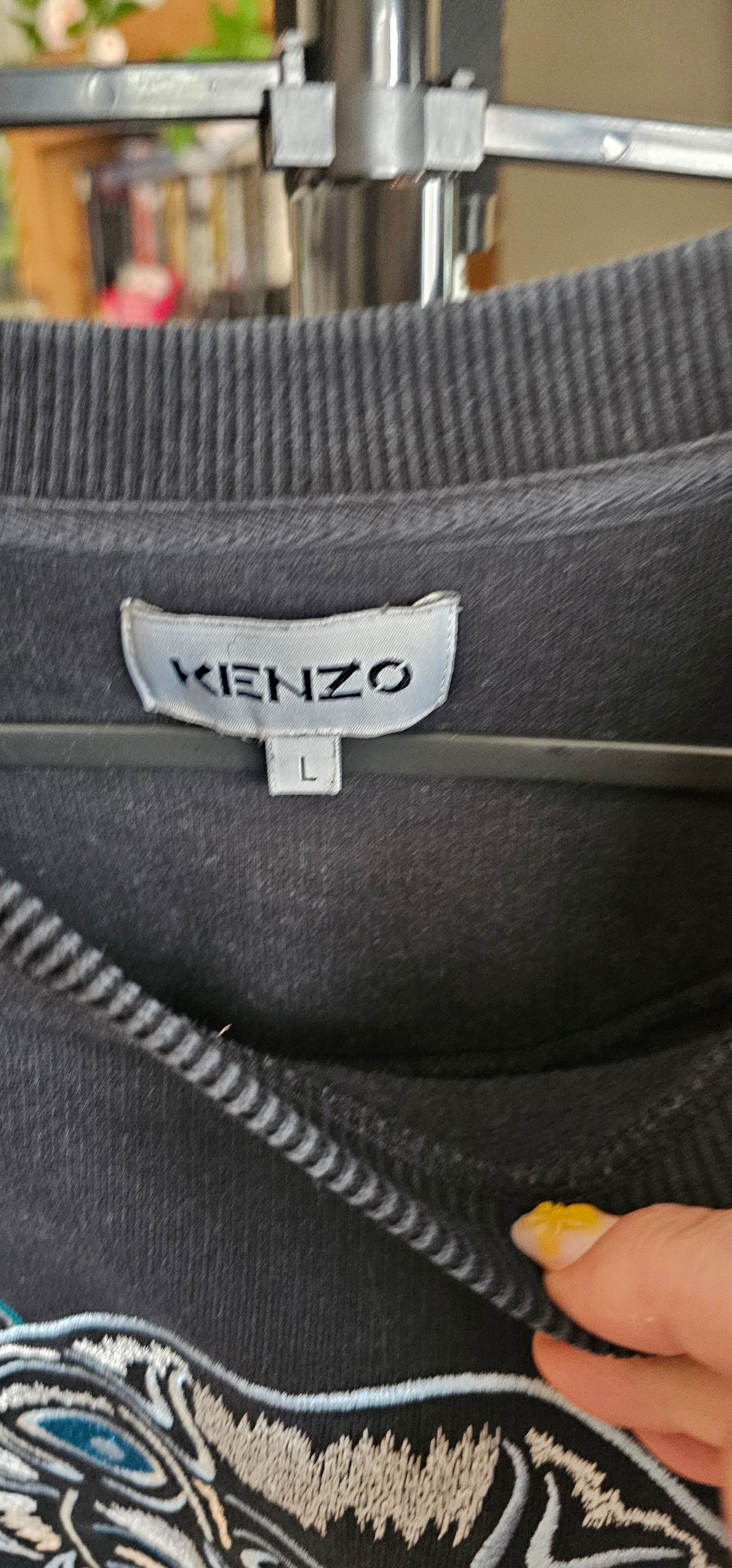 Kenzo Size Large Men's Embroidered sweatshirt (Preowned)