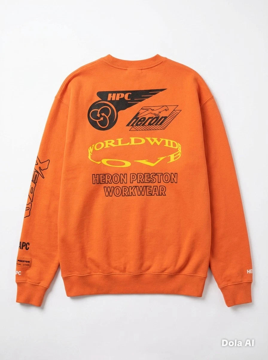 World Wide Love sweatshirt from HERON PRESTON  ( Pre Loved) Size M