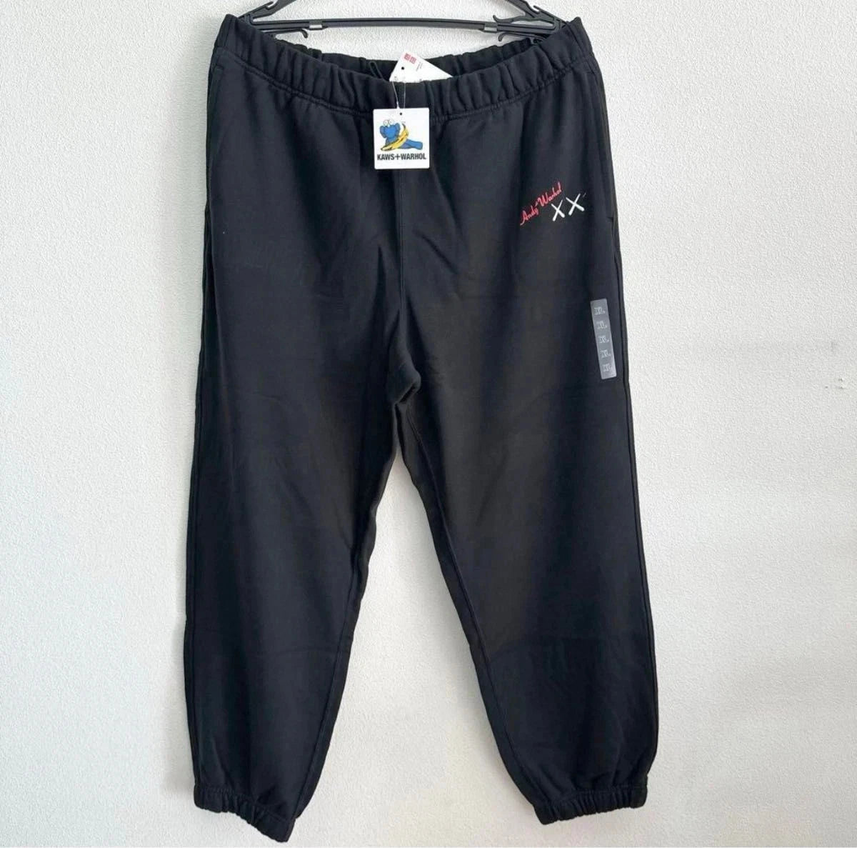 NEW Uniqlo KAWS + Warhol sweatpants black size Large (Last one)