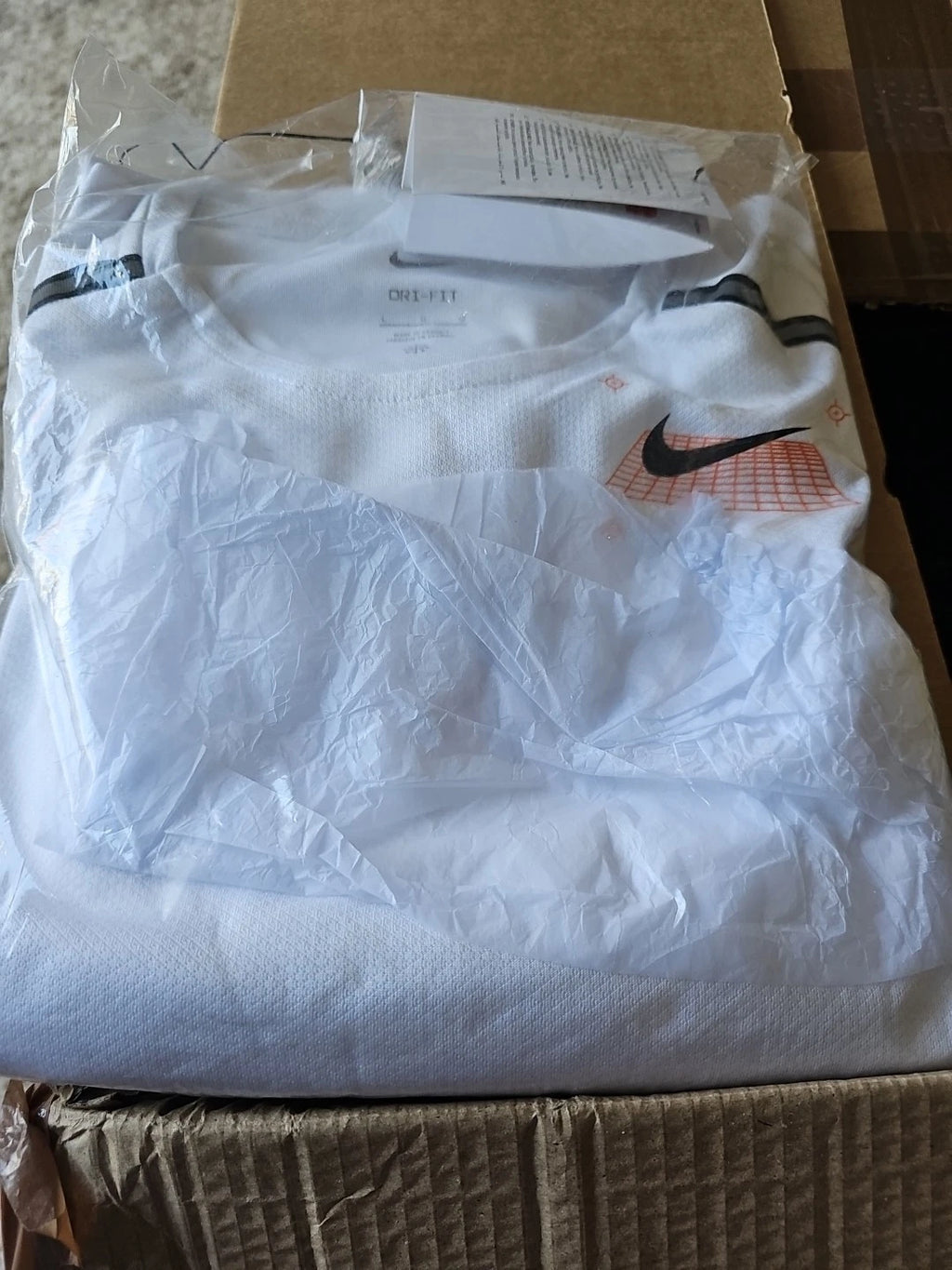 Nike Miler Graphic Training Top White Mens  Large
