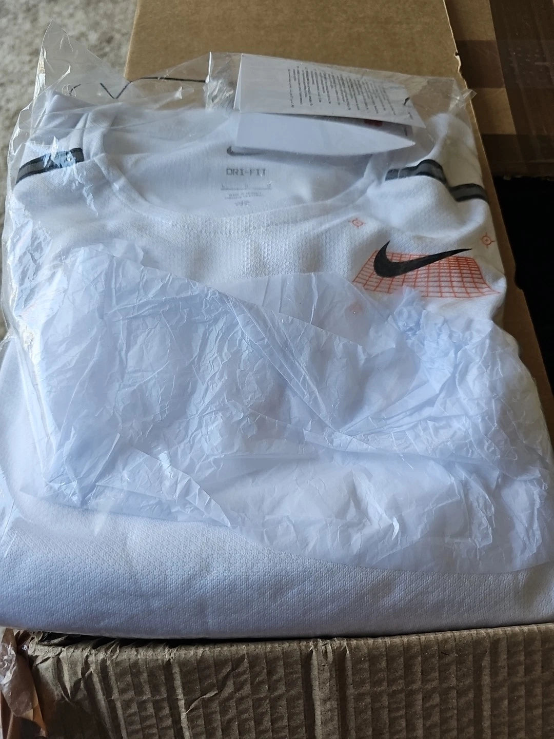 Nike Miler Graphic Training Top White Mens  Large