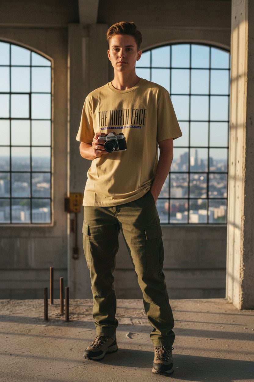 The North Face Mustard T-Shirt - Size XL
