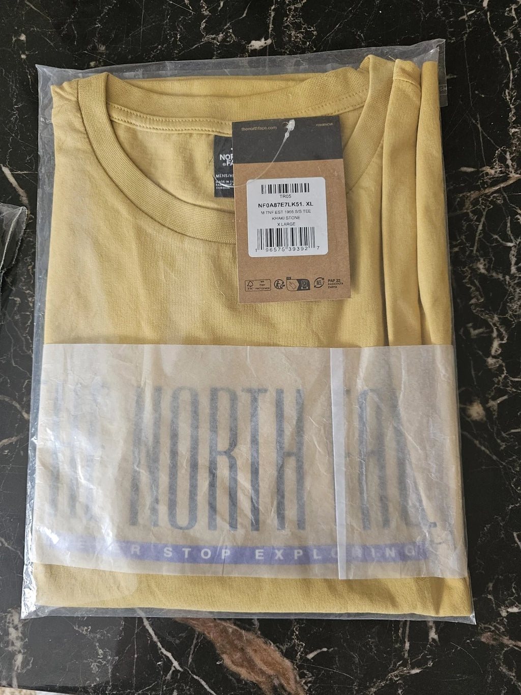 The North Face Mustard T-Shirt - Size XL