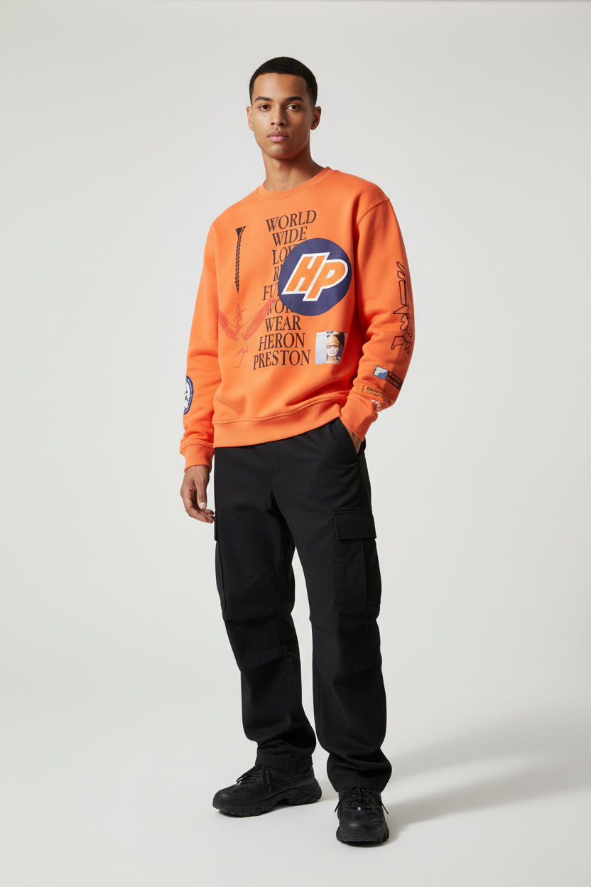 World Wide Love sweatshirt from HERON PRESTON  ( Pre Loved) Size M